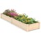 90" Wooden Raised Garden Planter Bed with Divider Perfect for Outdoor Vegetables Flowers Herbs